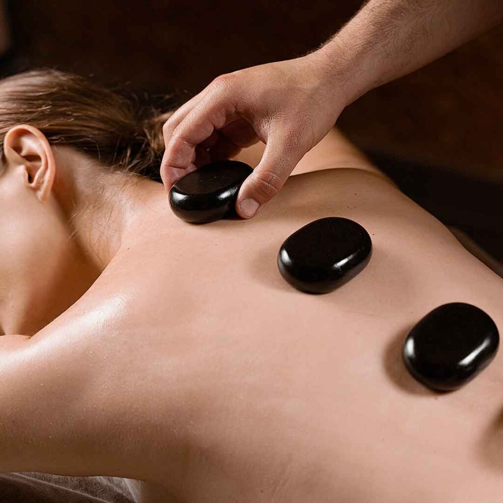 Hotstone massage via Studio Flow Feel Create